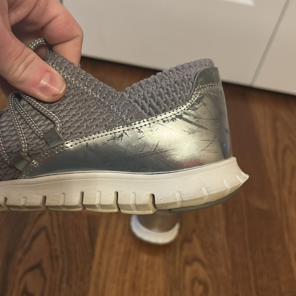 Cole Haan Zerogrand Gray and Silver Sneakers Size 8 - Picture 6 of 10